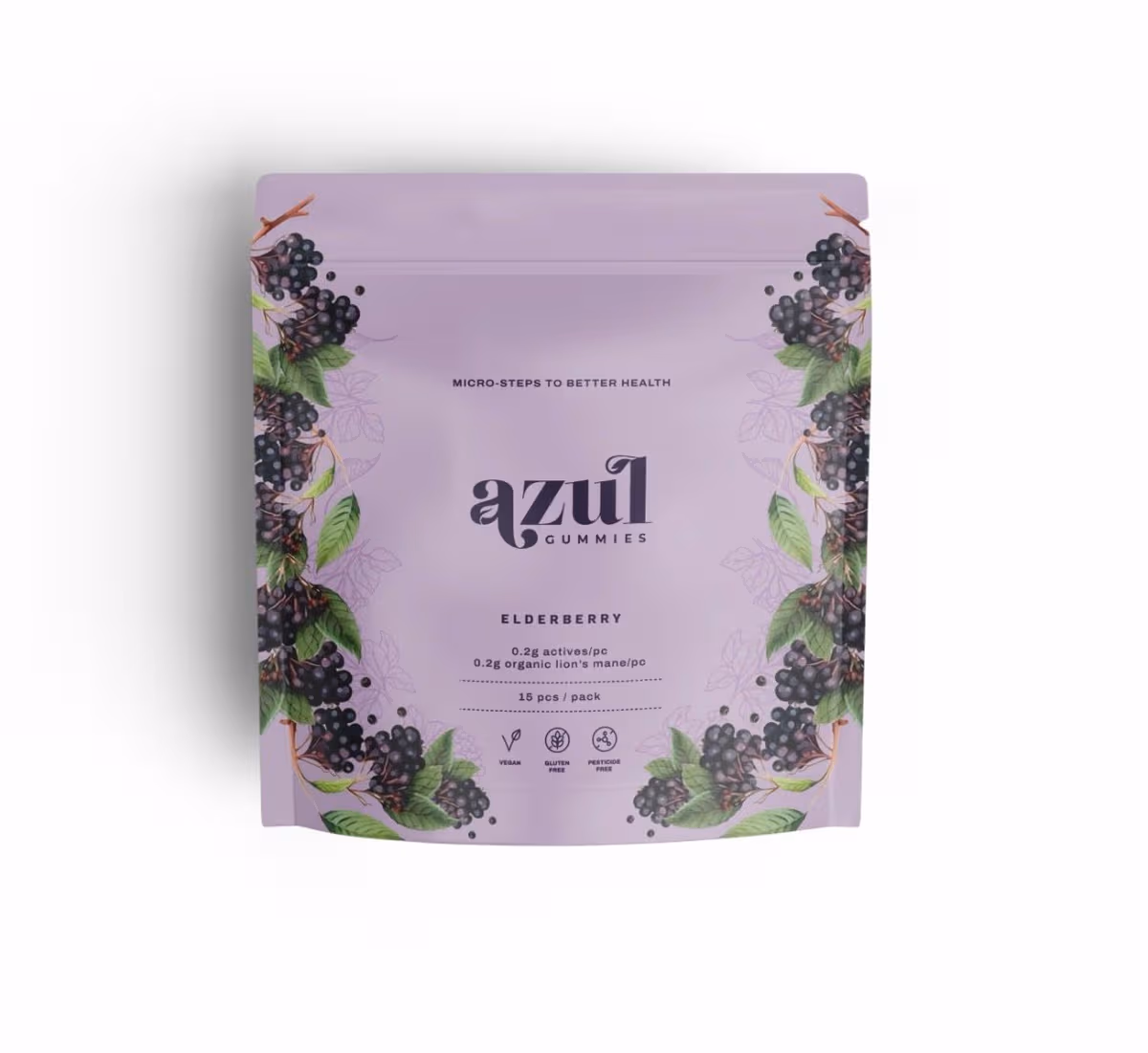 Azul Microdose Gummies (Elderberry) – 15 pcs